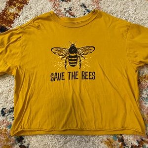 Save the Bees Crop Tee